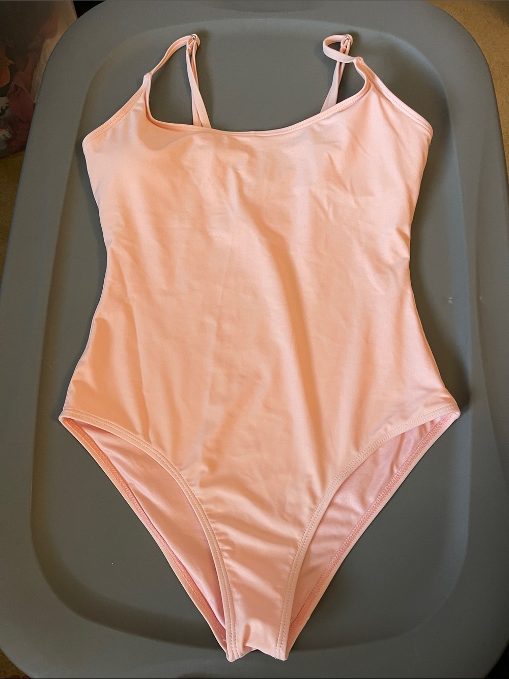 Cupshe Soft Pink Classic One-Piece Swimsuit